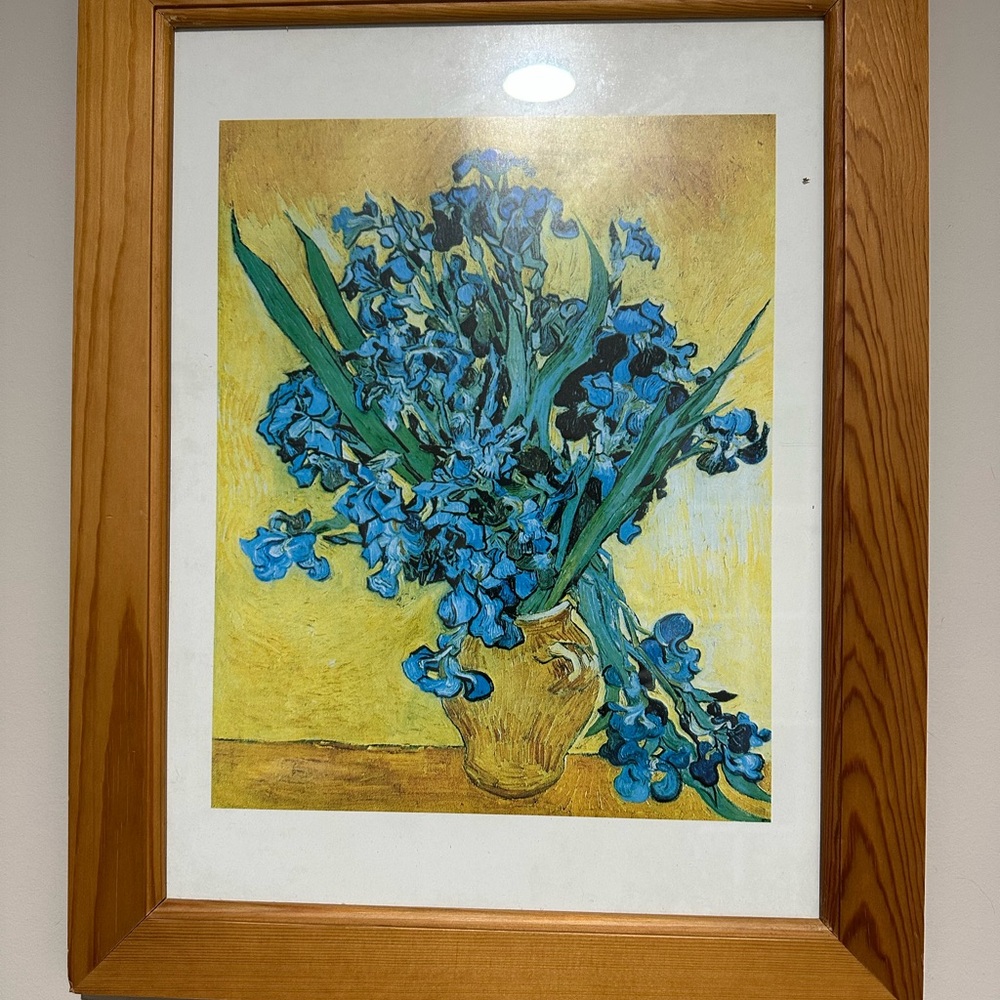 Van Gogh Irises & Sunflowers Framed Art Prints